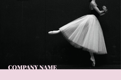 Design Preview for Design Gallery: Dance & Choreography Natural Uncoated Business Cards