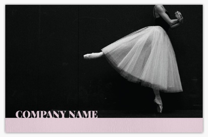 Design Preview for Design Gallery: Dance & Choreography Natural Uncoated Business Cards