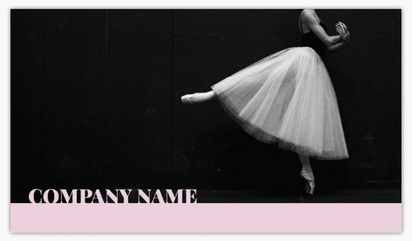 Design Preview for Design Gallery: Dance & Choreography Matte Visiting Cards, Standard (89 x 51 mm)