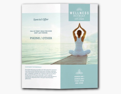 A wellness travel retreat white gray design for Modern & Simple