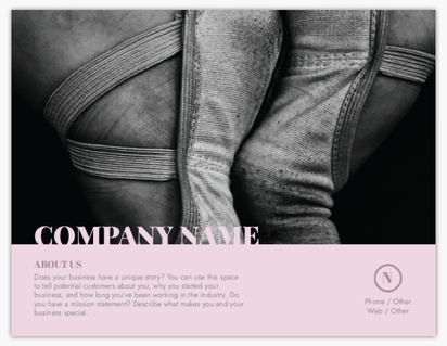 A ballet using your photos and logos gray black design for Art & Entertainment