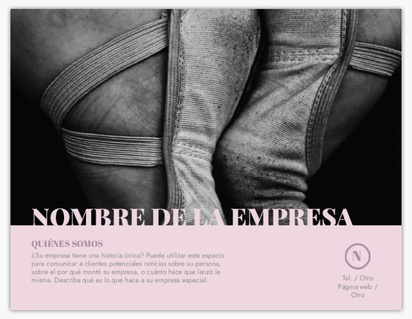 Un ballet con sus fotos y logotipos diseño gris negro para Arte y entretenimiento