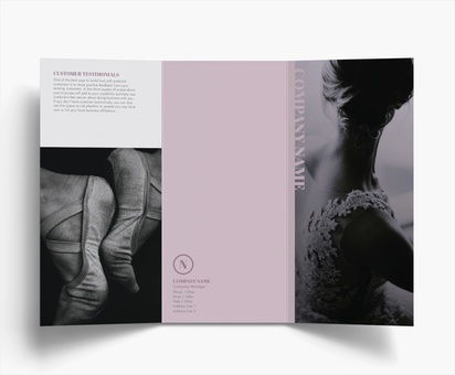 Design Preview for Design Gallery: Fashion & Modelling Folded Leaflets, Tri-fold DL (99 x 210 mm)