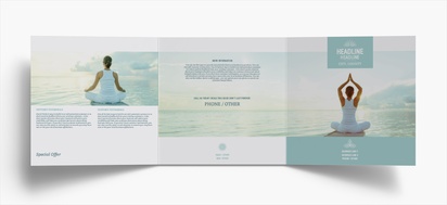 Design Preview for Design Gallery: Yoga & Pilates Flyers & Leaflets, Tri-fold 210 x 210 mm