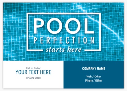Design Preview for Pool & Spa Care Postcards Templates, 5" x 7"