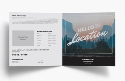 Design Preview for Design Gallery: Nature & Landscapes Folded Leaflets, Bi-fold Square (210 x 210 mm)