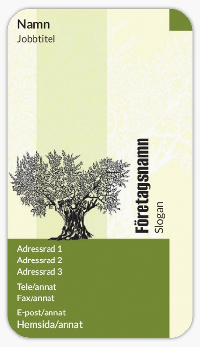 Förhandsgranskning av design för Designgalleri: Lantbruk Självhäftande visitkort