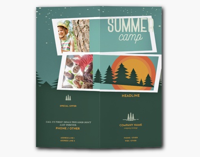 Design Preview for Design Gallery: Summer Custom Brochures, 9" x 8" Bi-fold
