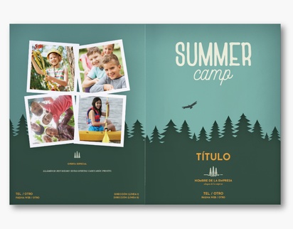 Un campamento para niños campamento de verano diseño gris para Verano