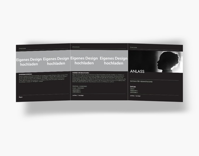 Designvorschau für Designgalerie: Falzflyer Musik, Wickelfalz Quadratisch (148 x 148 mm)