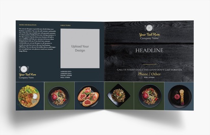 Design Preview for Design Gallery: Food & Beverage Folded Leaflets, Bi-fold Square (210 x 210 mm)