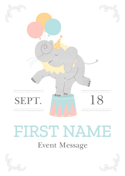 Design Preview for Design Gallery: Child Birthday Posters, A3 (297 x 420 mm) 
