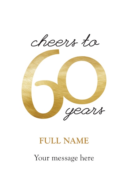 Design Preview for Design Gallery: Milestone Birthday Posters, 29 x 44 cm Vertical