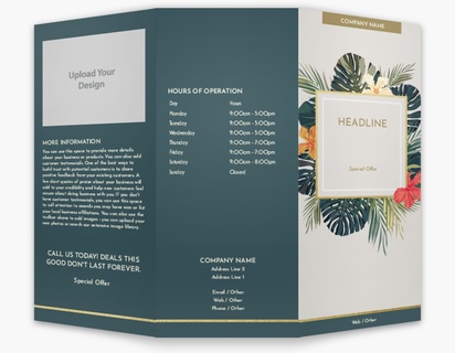 Design Preview for Spas Custom Brochures Templates, 8.5" x 11" Tri-fold