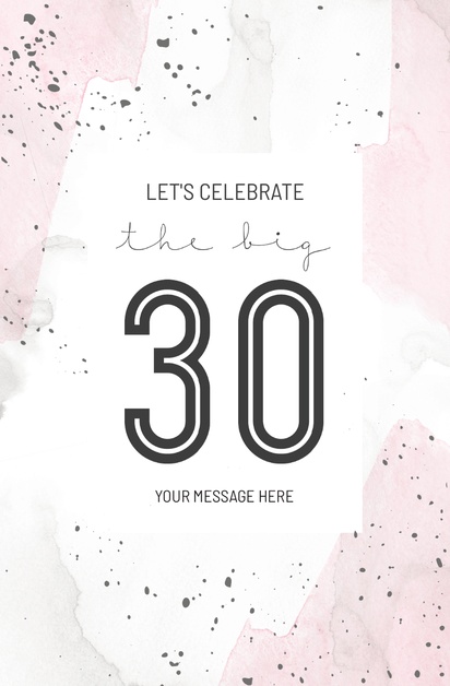 Design Preview for Templates for Milestone Birthday Posters , 29 x 44 cm Vertical