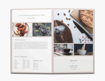 Design Preview for Coffee Shops Custom Brochures Templates, 8.5" x 11" Bi-fold