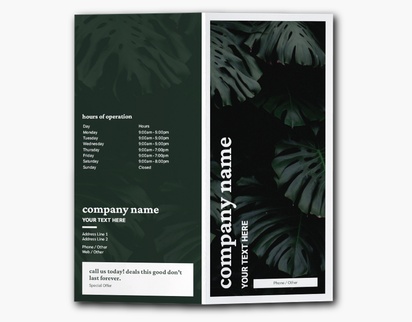 A using your own photos and logos palm leaves gray design for Floral