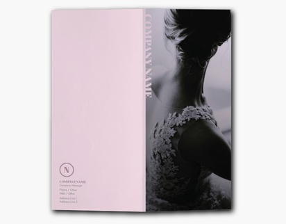 Design Preview for Design Gallery: Fashion & Modelling Custom Brochures, 9" x 8" Bi-fold