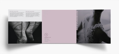Voorvertoning ontwerp voor Ontwerpgalerij: Dans en choreografie Folders, Drieluik Vierkant (210 x 210 mm)