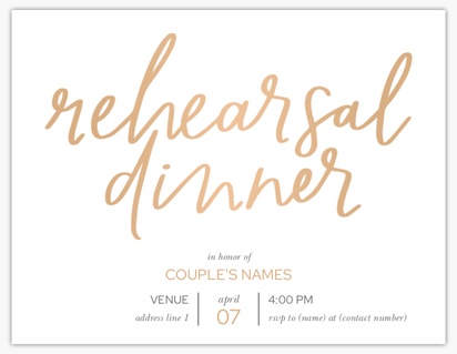 A typography gold white brown design for Wedding