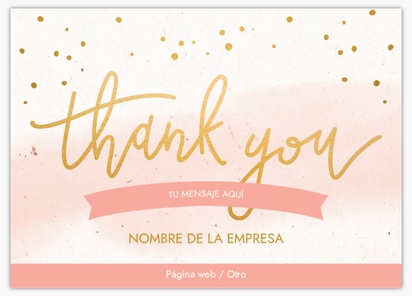 Un gracias gracias por apoyar diseño gris rosa para Eventos