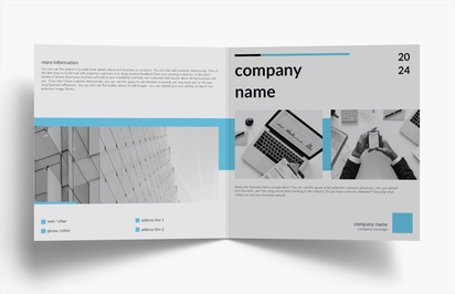 Design Preview for Design Gallery: Internet Communications Folded Leaflets, Bi-fold Square (210 x 210 mm)