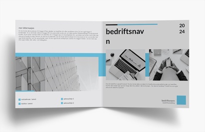 Forhåndsvisning av design for Designgalleri: Vikarbyrå Brosjyrer, 2-fløyet Kvadratisk 210 x 210 mm