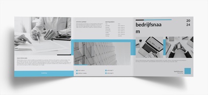 Voorvertoning ontwerp voor Ontwerpgalerij: Secretaresse Folders, Drieluik Vierkant (210 x 210 mm)