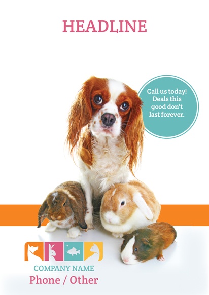 Design Preview for Design Gallery: Animals Flyers & Leaflets,  No Fold/Flyer A5 (148 x 210 mm)