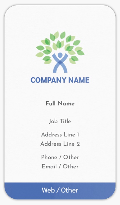 Design Preview for Community Living Rounded Corner Business Cards Templates, Standard (3.5" x 2")