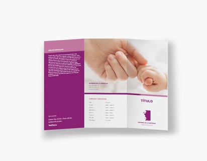 Vista previa del diseño de Galería de diseños de folletos plegados para grupos y asociaciones, Tríptico DL (99 x 210 mm)