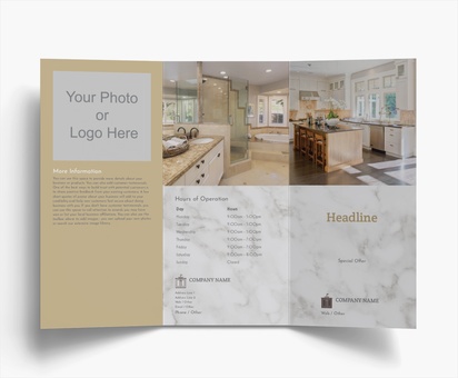 Design Preview for Design Gallery: Kitchen & Bathroom Remodelling Folded Leaflets, Tri-fold DL (99 x 210 mm)