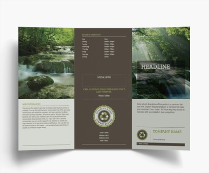Design Preview for Design Gallery: Environmental & Energy Folded Leaflets, Tri-fold DL (99 x 210 mm)