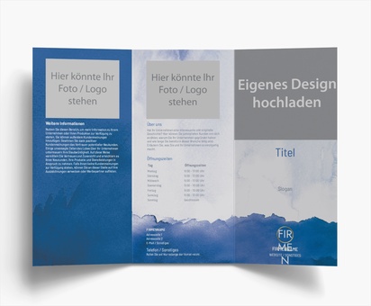 Designvorschau für Designgalerie: Falzflyer Schmuck, Wickelfalz DL (99 x 210 mm)