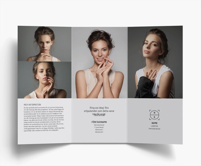 Förhandsgranskning av design för Designgalleri: Skönhet & spa Flyers och broschyrer, C-falsning DL (99 x 210 mm)