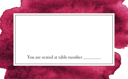 Design Preview for Design Gallery: Bold Place Cards, Standard (91 x 55 mm)