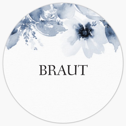 Designvorschau für Designgalerie: Personalisierte Aufkleberbögen Florale Muster, 3,8 x 3,8 cm Kreis