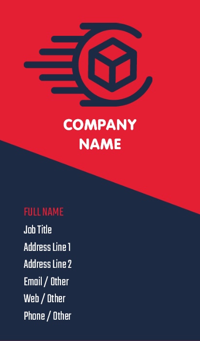A management shipping blue red design