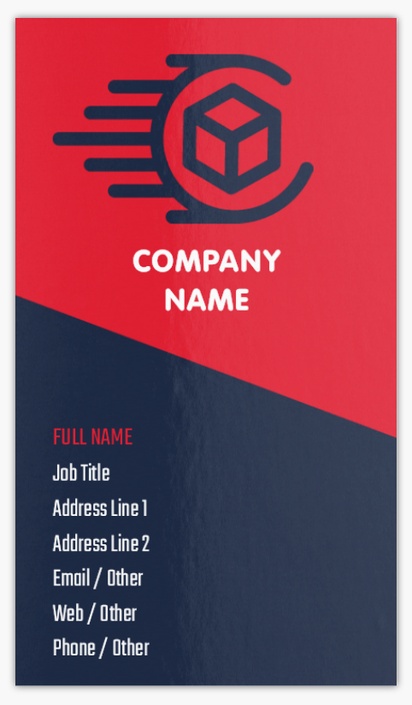 Design Preview for Courier Services Glossy Business Cards Templates, Standard (3.5" x 2")