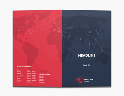 A supply chain import red blue design for Modern & Simple