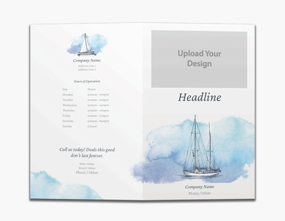 Design Preview for Design Gallery: Boats & Maritime Custom Brochures, 8.5" x 11" Bi-fold