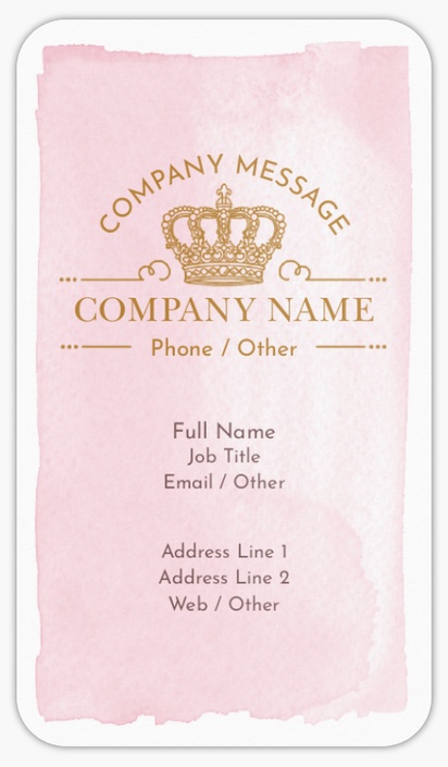 Design Preview for Shoes Rounded Corner Business Cards Templates, Standard (3.5" x 2")