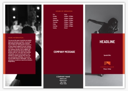 Design Preview for Design Gallery: Movies & Film Flyers, Tri-fold DL