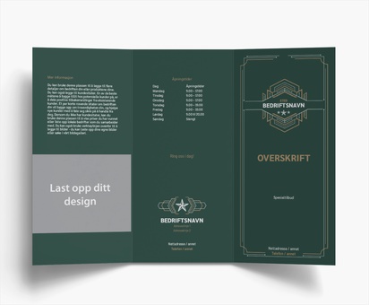 Forhåndsvisning av design for Designgalleri: Offentlig sikkerhet Brosjyrer, 3-fløyet DL (99 x 210 mm)
