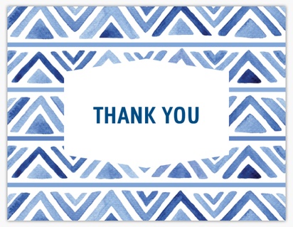 Design Preview for Design Gallery: Nautical Thank You Cards, Flat