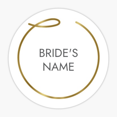 A bridal prysznicem typografia white brown design for Bridal Shower