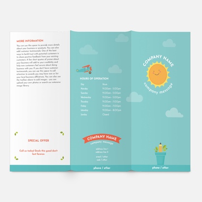 Design Preview for Design Gallery: Education & Child Care Brochures, DL Tri-fold