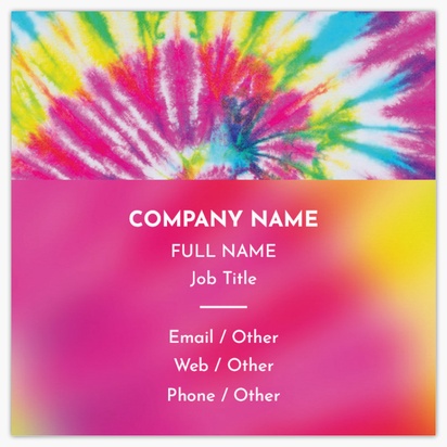 Design Preview for Design Gallery: Clothing Square Business Cards