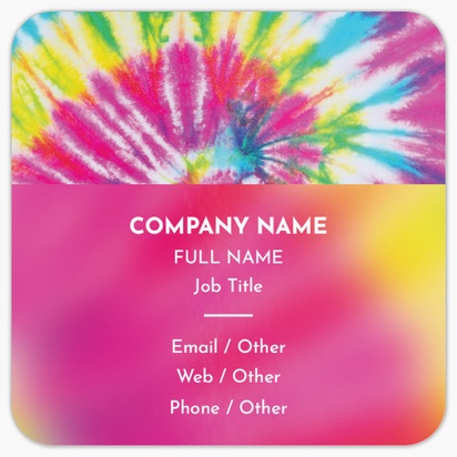 Design Preview for Music Rounded Corner Business Cards Templates, Square (2.5" x 2.5")