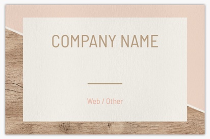 Design Preview for Design Gallery: Blogging Natural Uncoated Business Cards